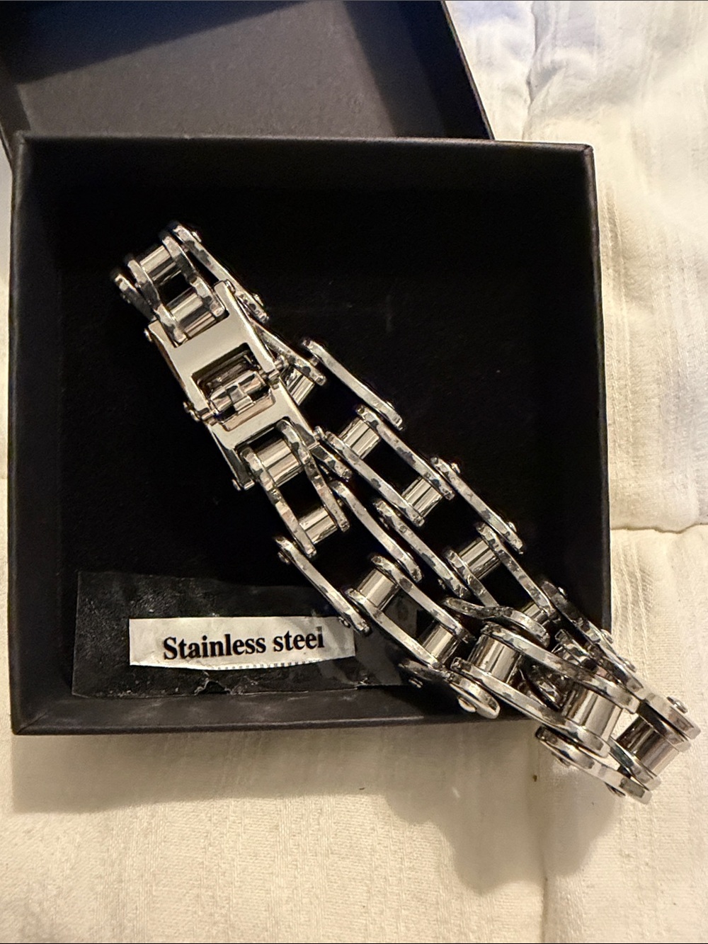 Motorcycle Chain Style Men's Bracelet - Stainless Steel